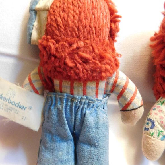 Vintage Raggedy Ann and Andy Dolls KNICKERBOCKER - Picture 9 of 9